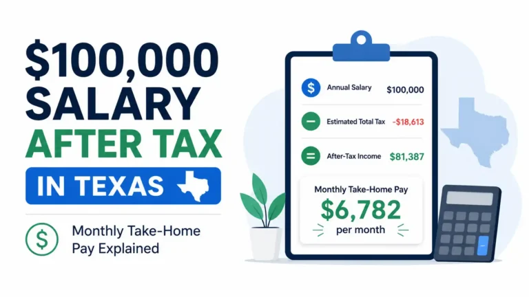 $100,000 Salary After Tax in Texas Monthly Take-Home Pay Explained