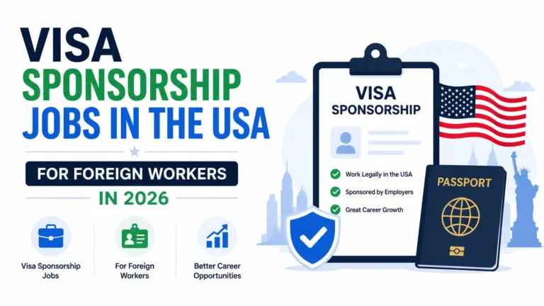Visa Sponsorship Jobs in the USA for Foreign Workers in 2026