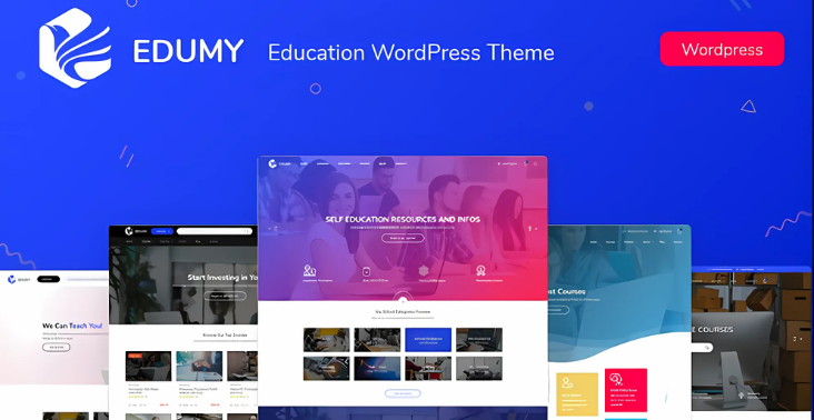 Edumy LMS Online Education WordPress Theme Free Download