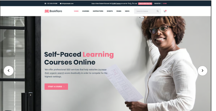 Bookflare A Modern Education & LMS WordPress Theme Free Download (GPL Licensed) 1 Bookflare A Modern Education & LMS WordPress Theme Free Download
