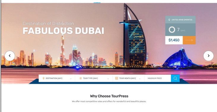 TourPress Travel Booking WordPress Theme Free Download (GPL Licensed) 1 TourPress Travel Booking WordPress Theme Free Download