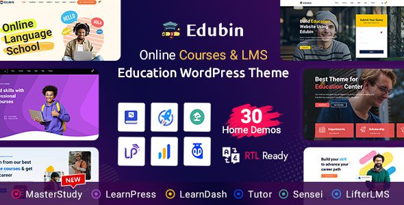 Edubin 9.4.8 – Education WordPress Theme